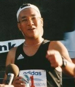 マラソン参加時の上岡龍太郎さん