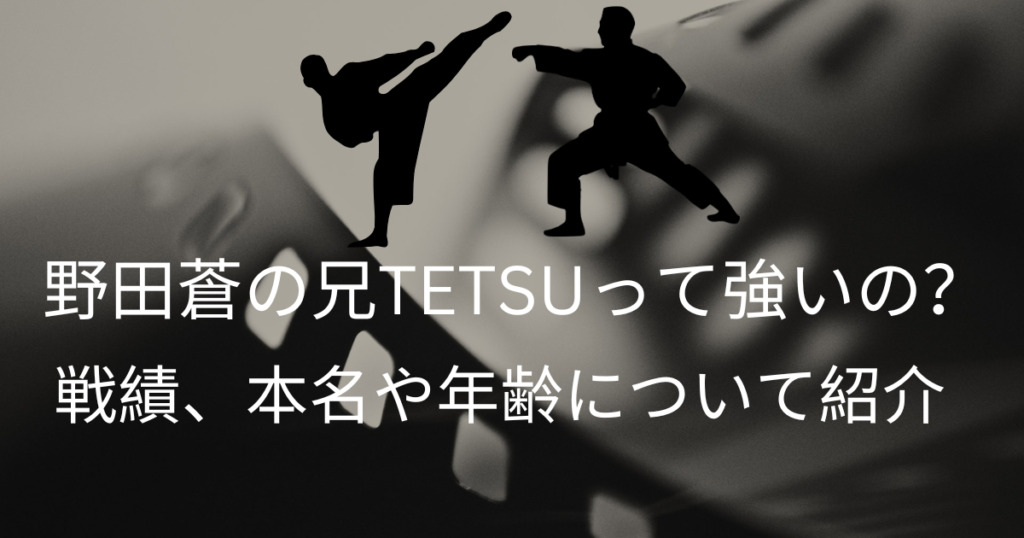 【ブレイキングダウン】TETSUって強いの？戦績、本名や年齢について紹介（wikiまとめ）