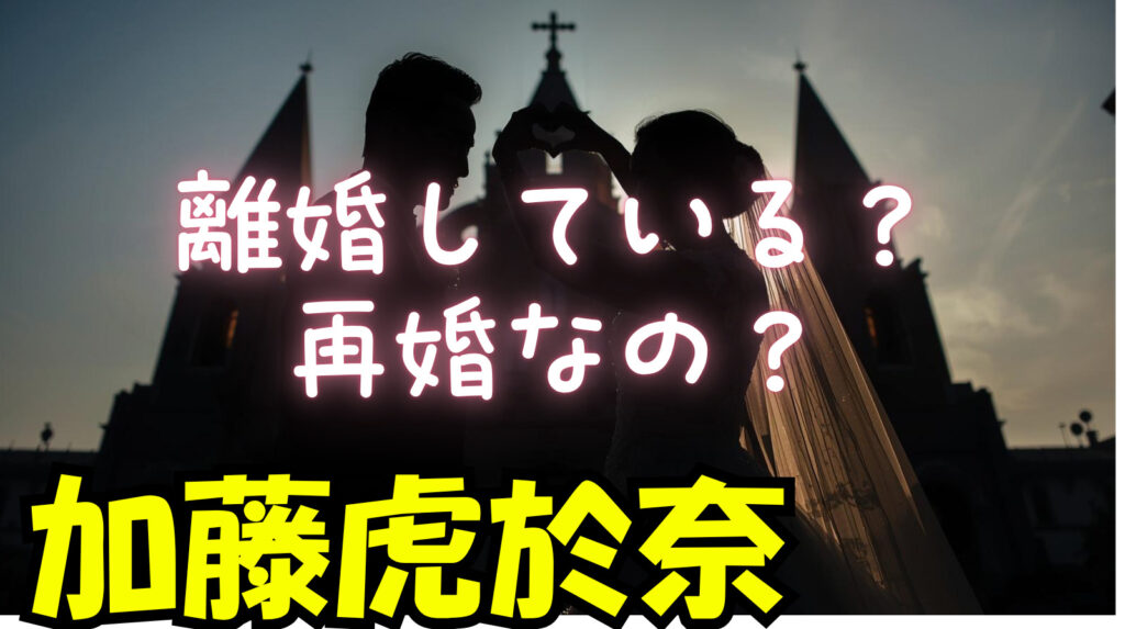 加藤虎於奈（こおな）って離婚していたの？再婚までの経緯についてまとめ